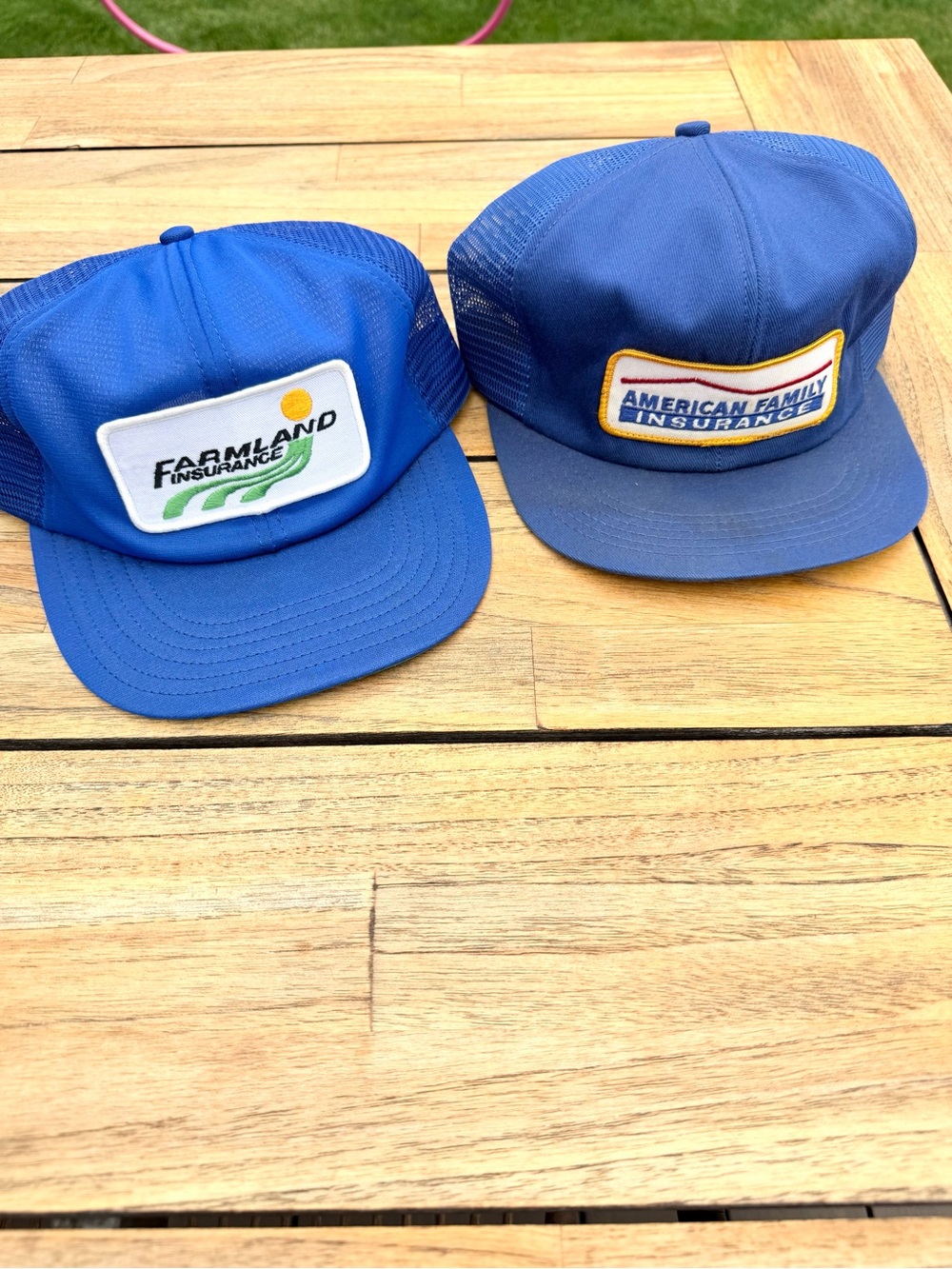 Vintage American Family Insurance Farmland Insurance Patch Hat SnapBack Trucker